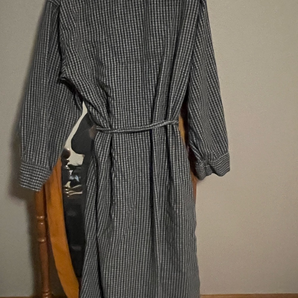 Men’s Nautical charcoal robe S-M size - Picture 2 of 3